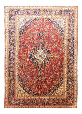 Alfombra persa - Keshan - 415 x 291 cm - azul