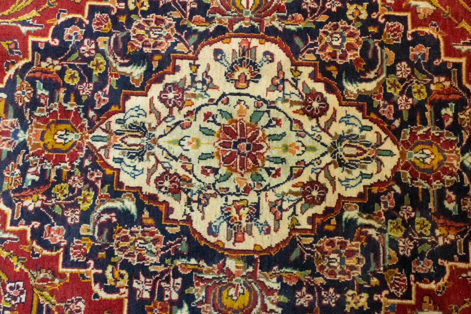 Alfombra persa - Keshan - 415 x 291 cm - azul