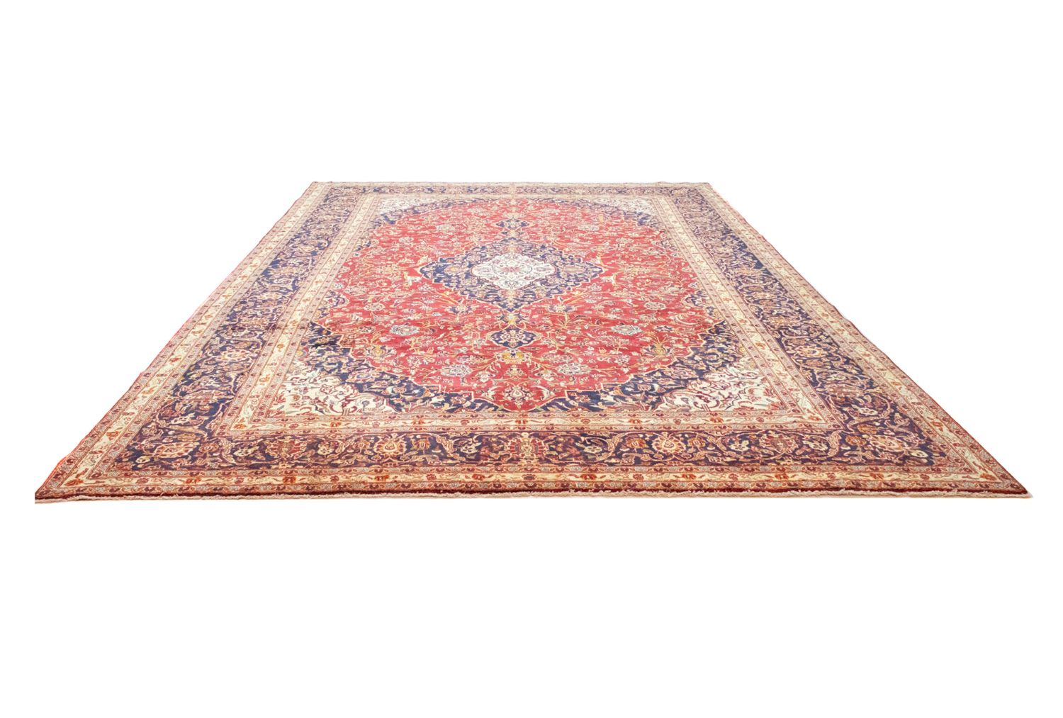 Alfombra persa - Keshan - 415 x 291 cm - azul