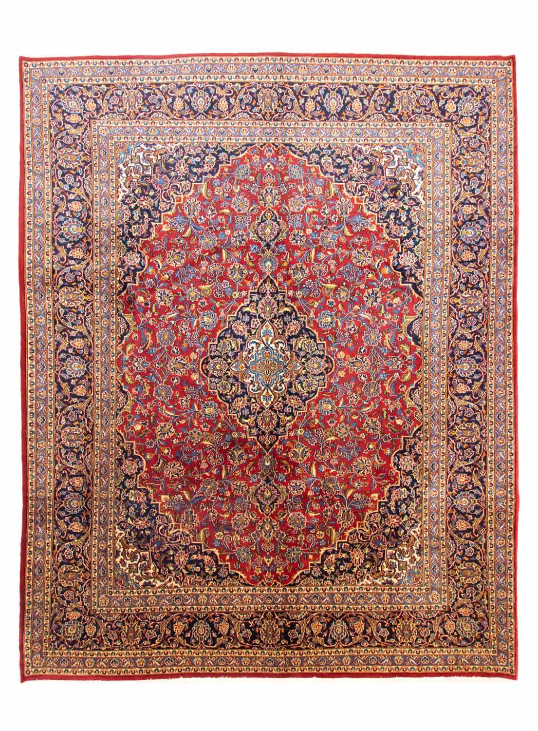 Alfombra persa - Keshan - 384 x 303 cm - azul