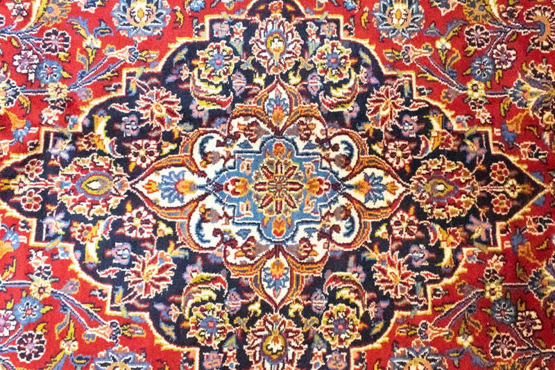 Alfombra persa - Keshan - 384 x 303 cm - azul