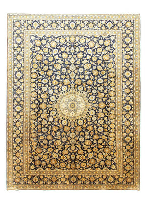 Alfombra persa - Keshan - 412 x 307 cm - azul