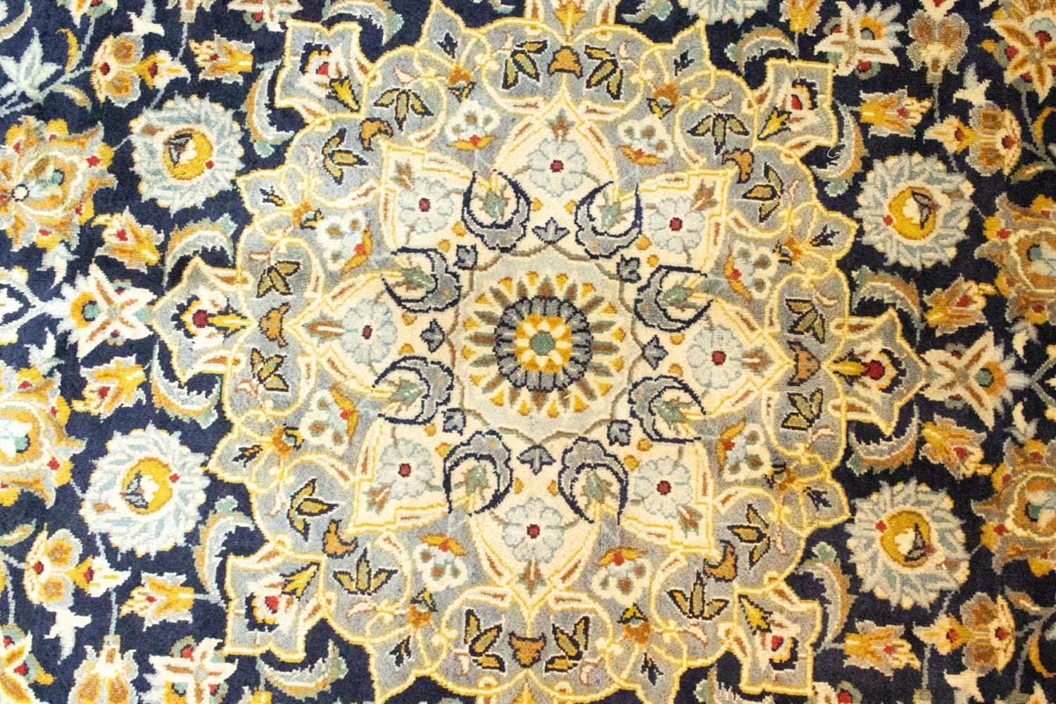 Alfombra persa - Keshan - 412 x 307 cm - azul