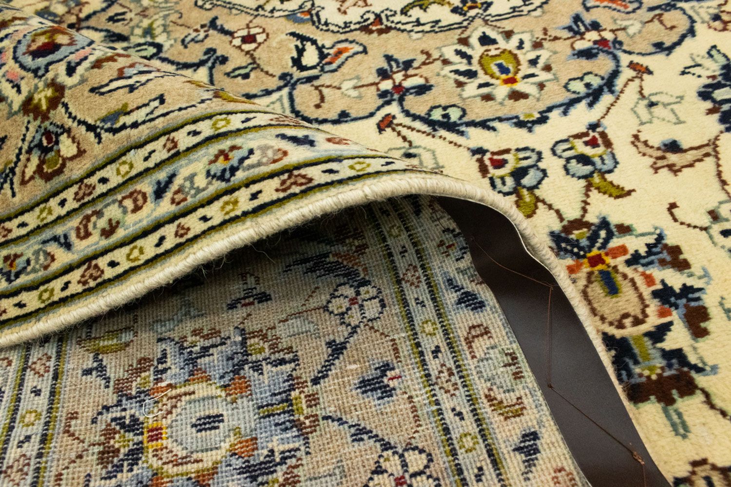 Alfombra persa - Keshan - 300 x 198 cm - beige