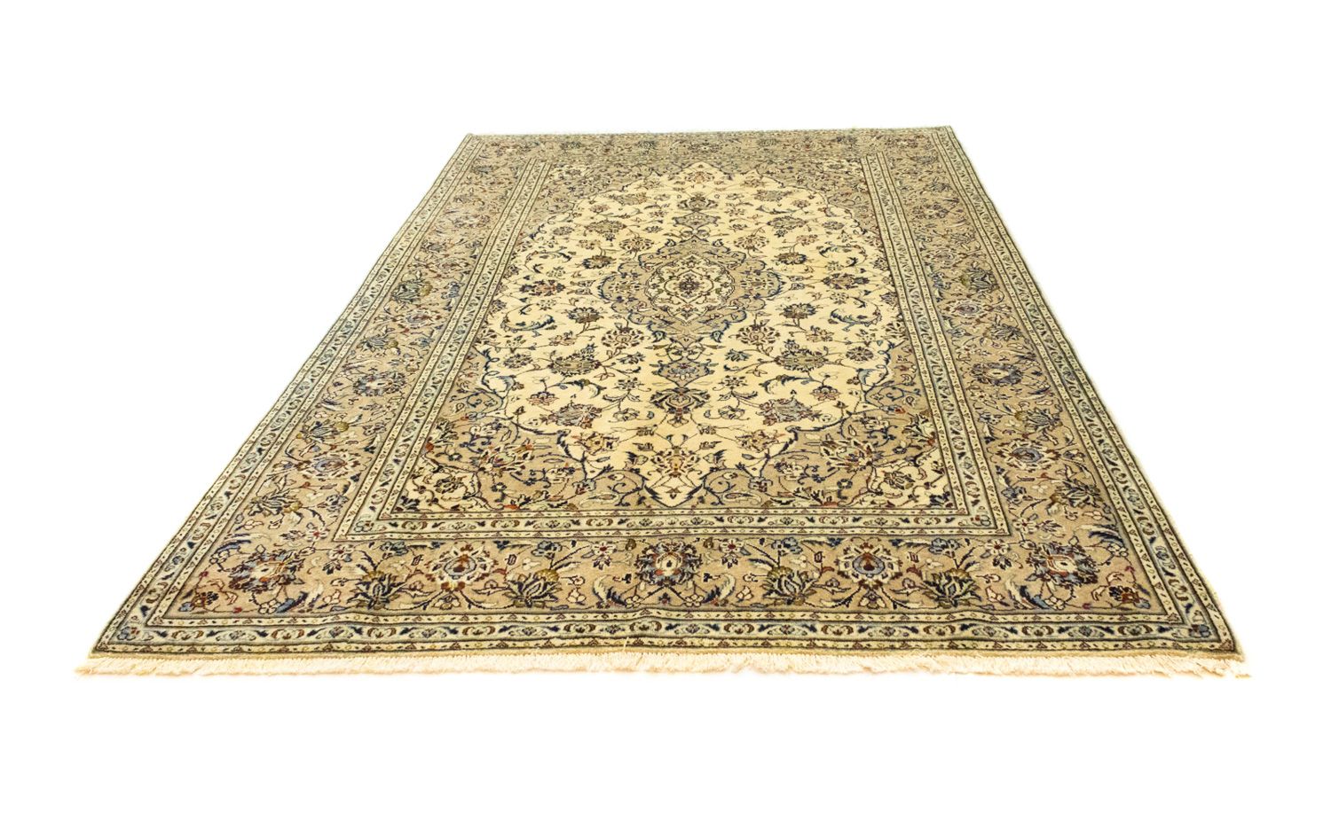 Alfombra persa - Keshan - 300 x 198 cm - beige