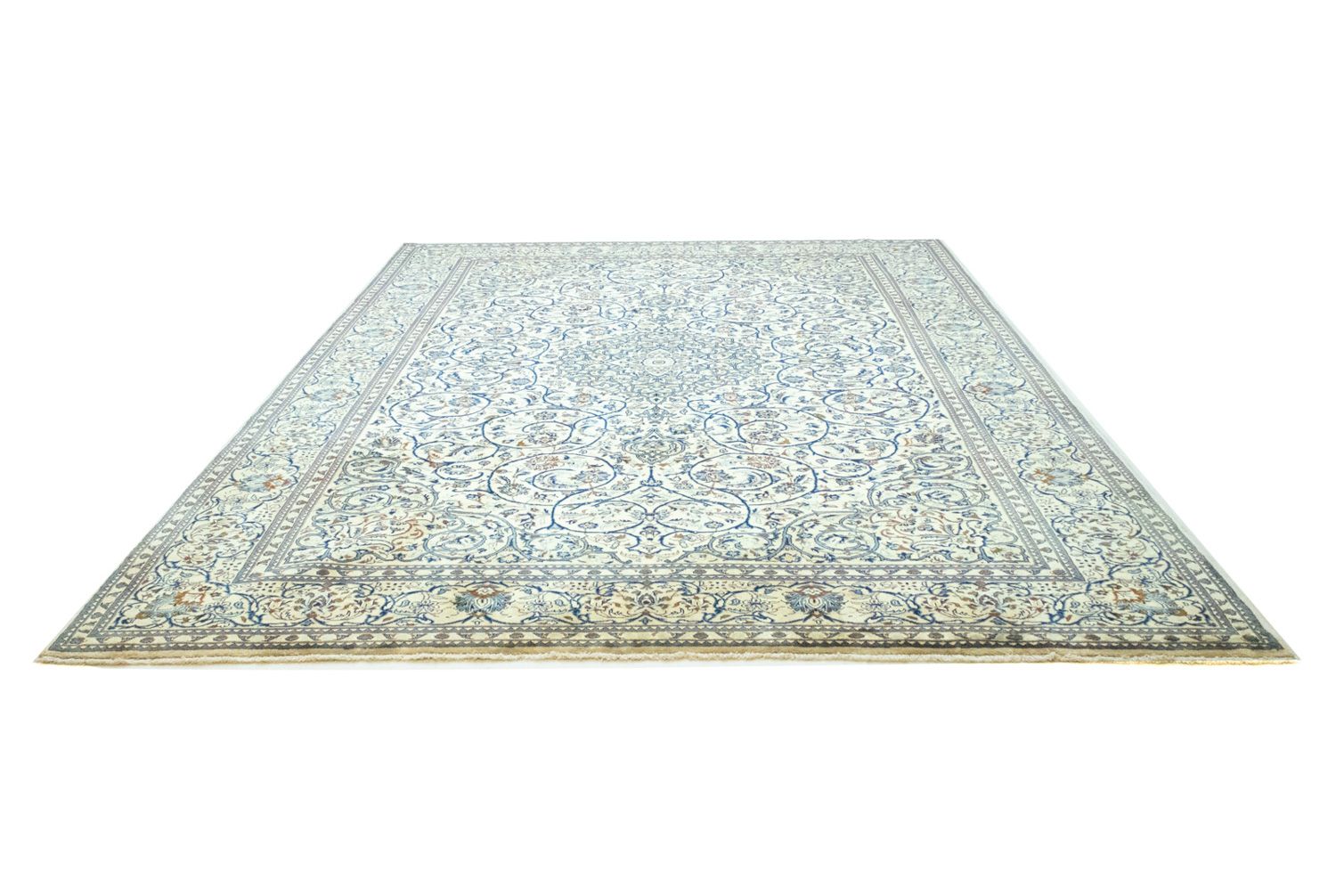 Alfombra persa - Keshan - 402 x 281 cm - beige
