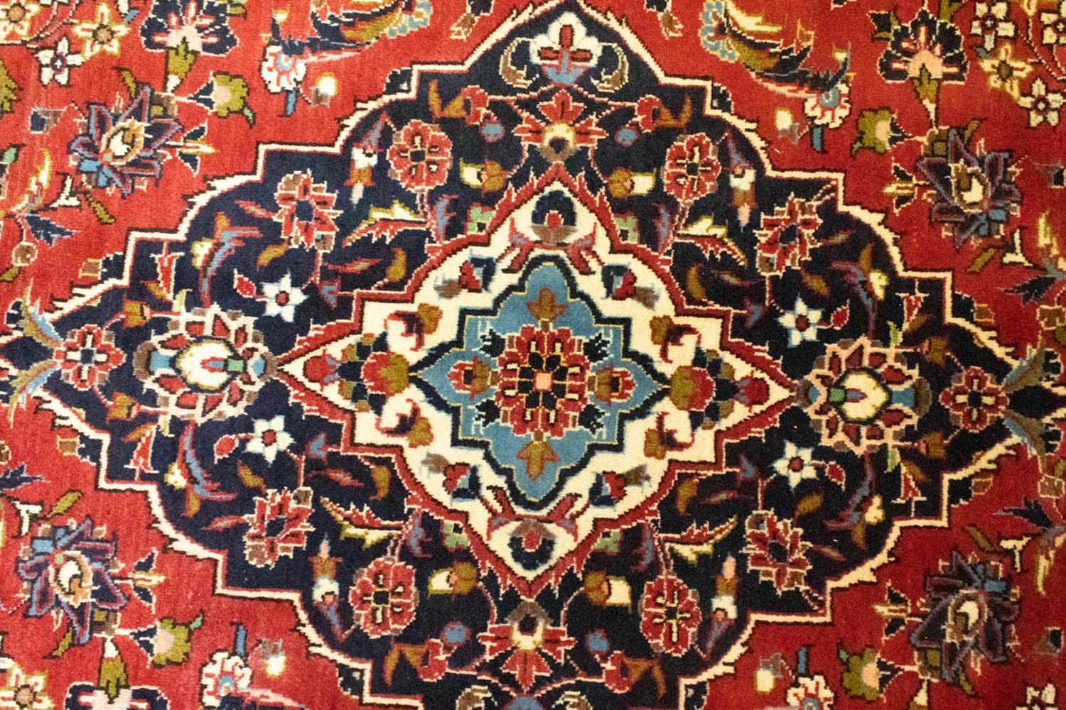 Alfombra persa - Keshan - 349 x 246 cm - naranja