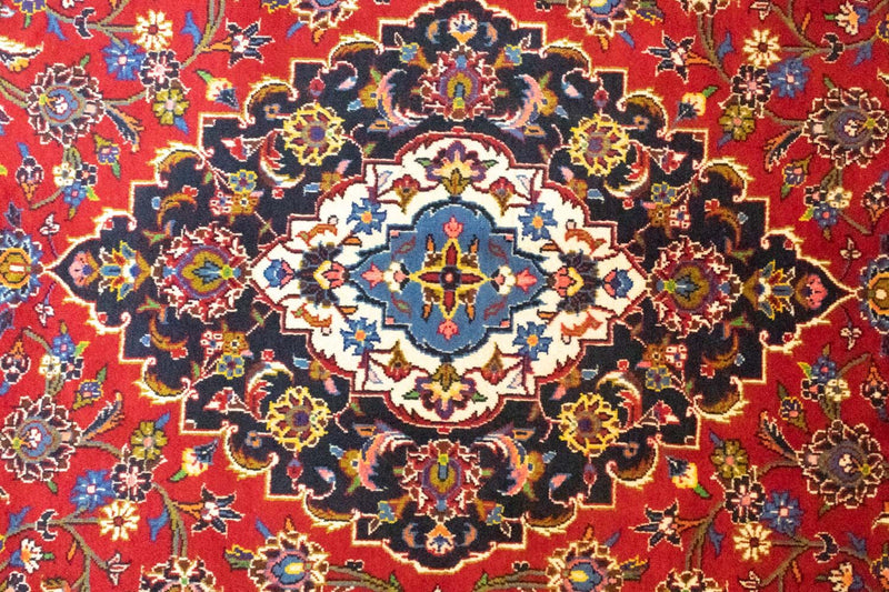 Alfombra persa - Keshan - 344 x 246 cm - rojo