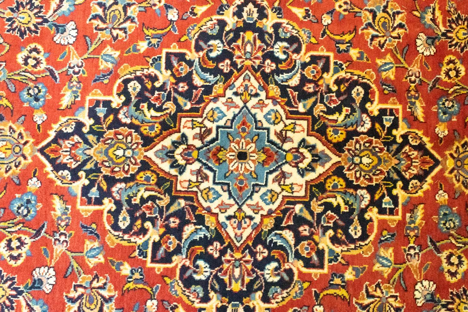 Alfombra persa - Keshan - 382 x 270 cm - naranja