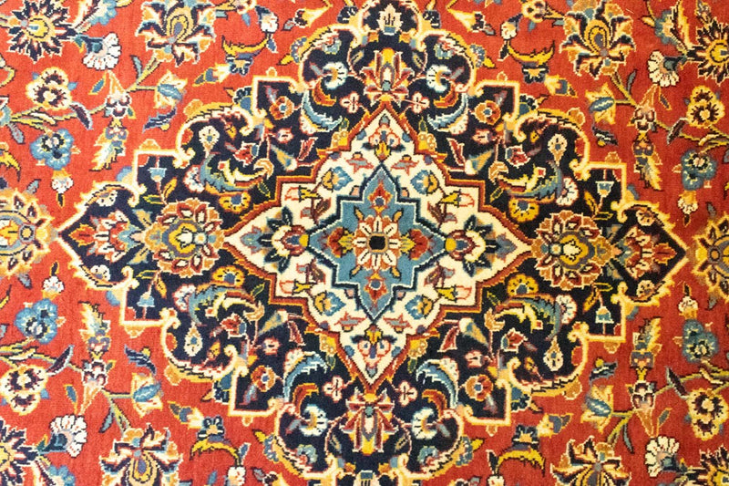 Alfombra persa - Keshan - 382 x 270 cm - naranja