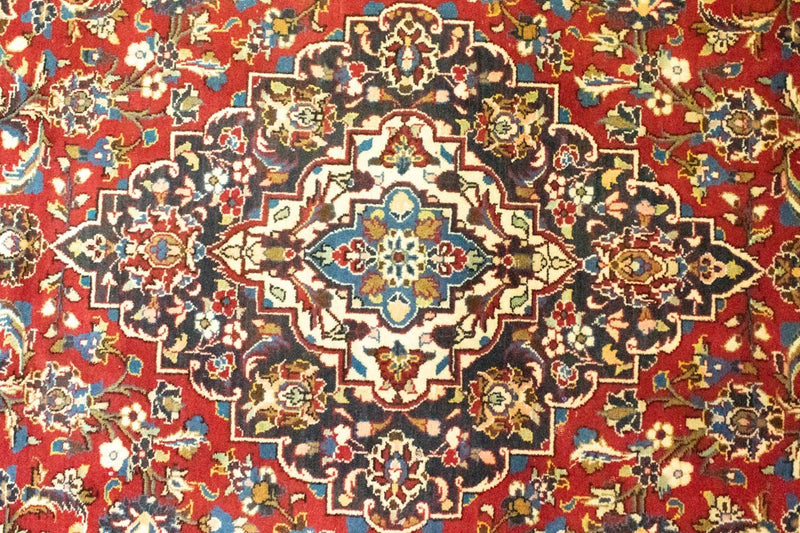 Alfombra persa - Keshan - 356 x 251 cm - rojo