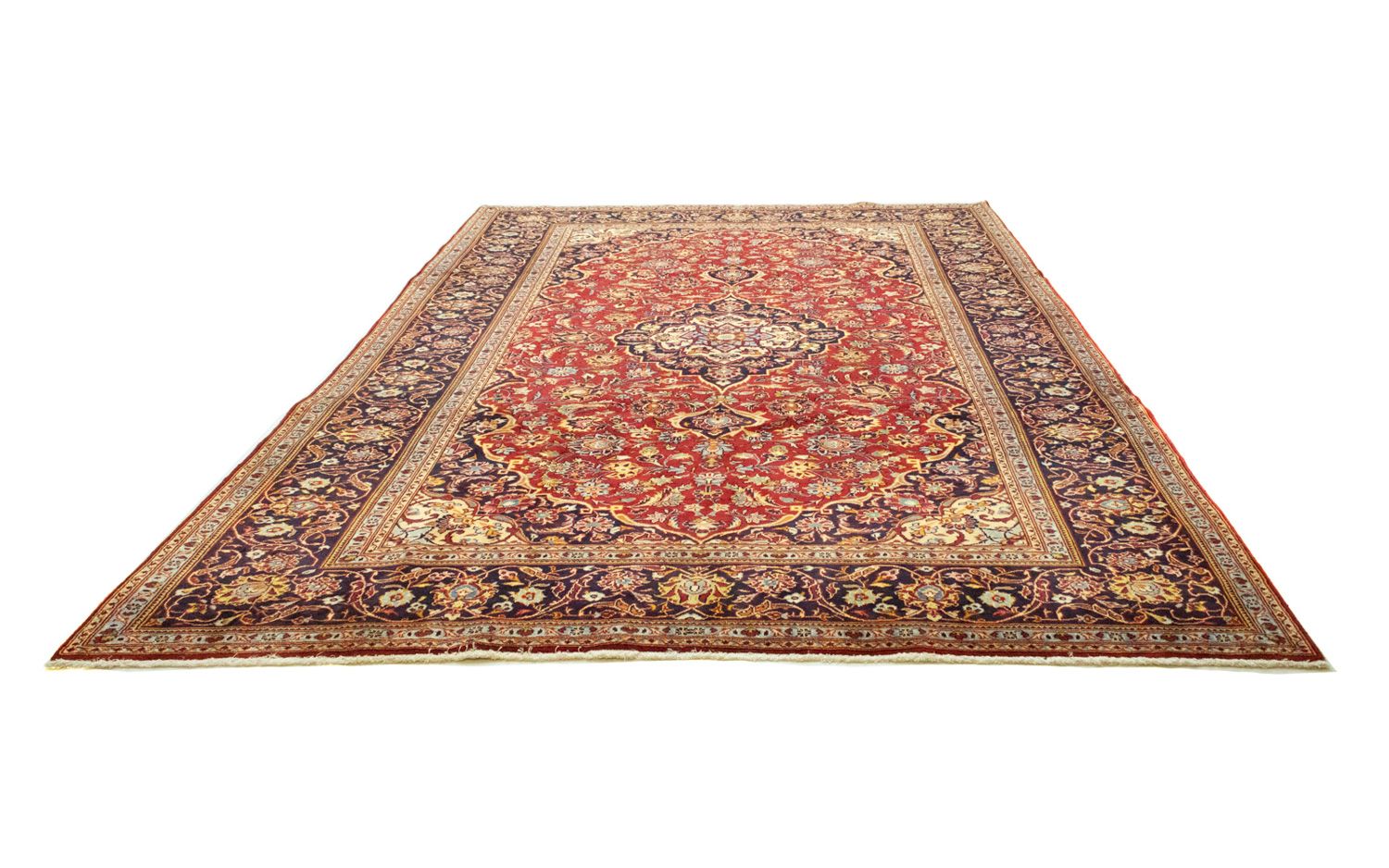 Alfombra persa - Keshan - 358 x 248 cm - rojo