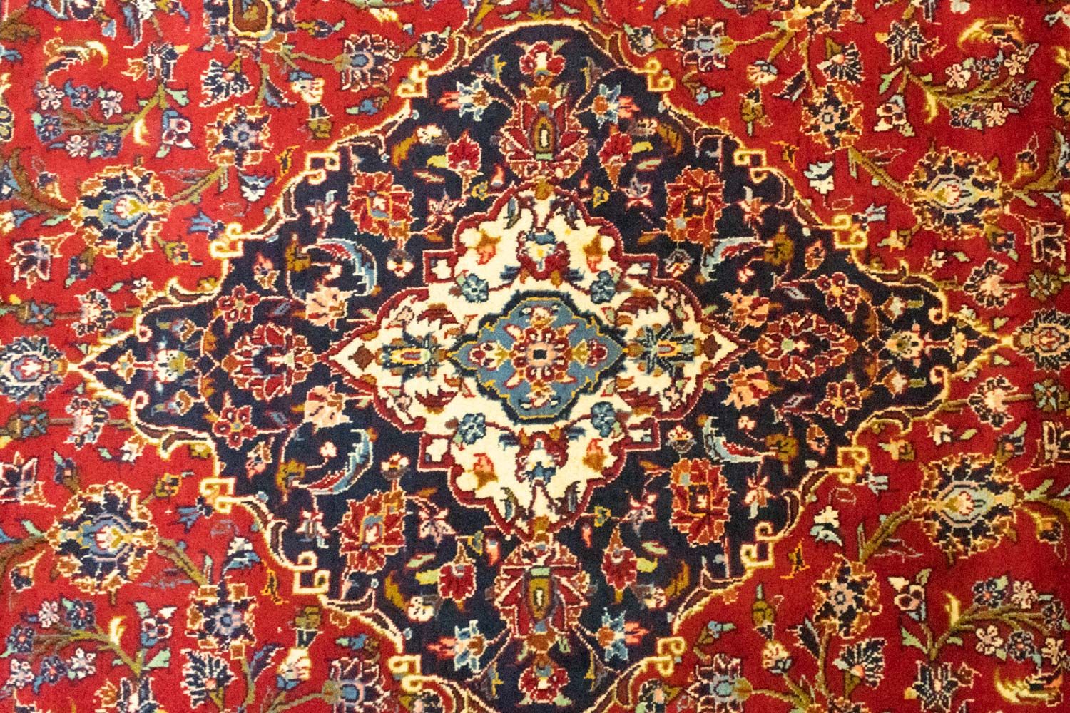 Alfombra persa - Keshan - 358 x 255 cm - rojo