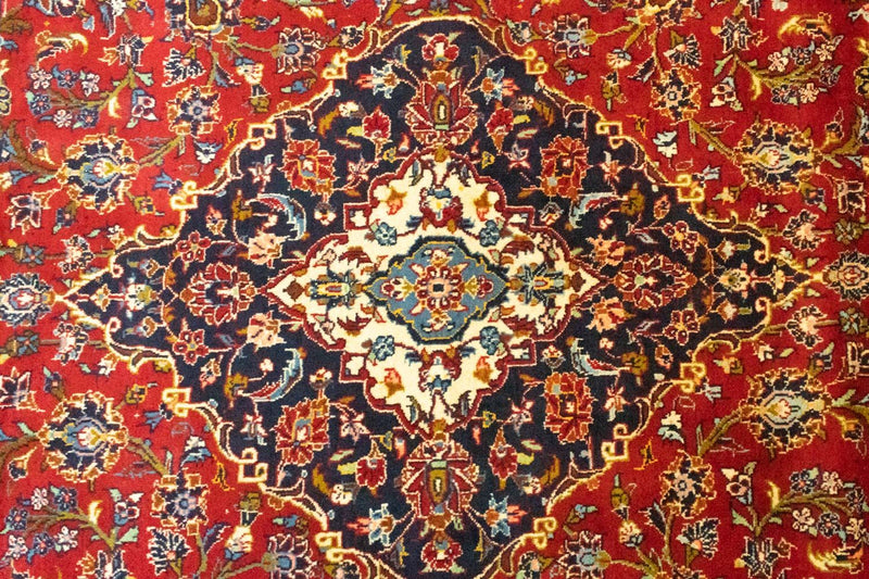 Alfombra persa - Keshan - 358 x 255 cm - rojo