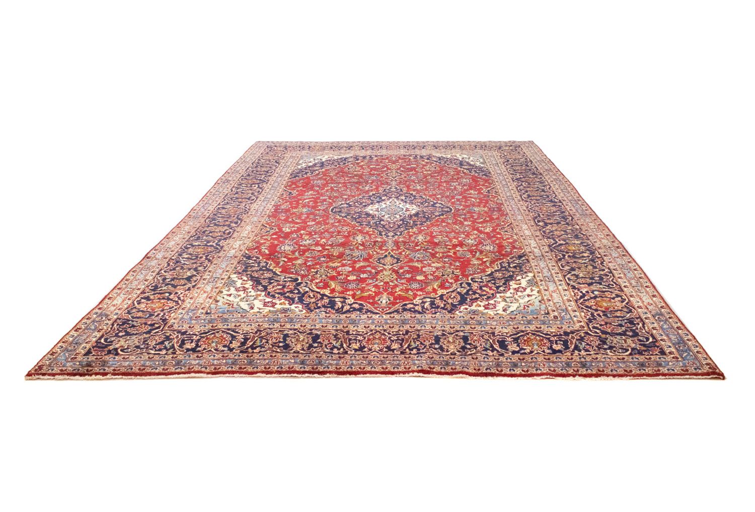 Alfombra persa - Keshan - 358 x 255 cm - rojo