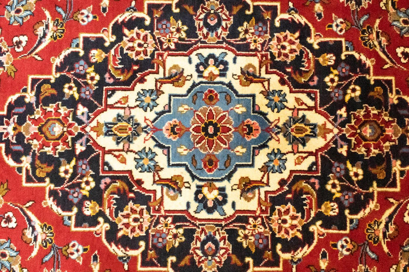 Alfombra persa - Keshan - 340 x 245 cm - rojo