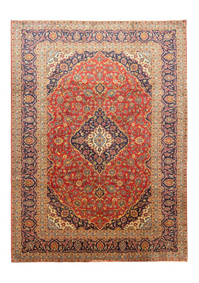 Alfombra persa - Keshan - 345 x 251 cm - rojo