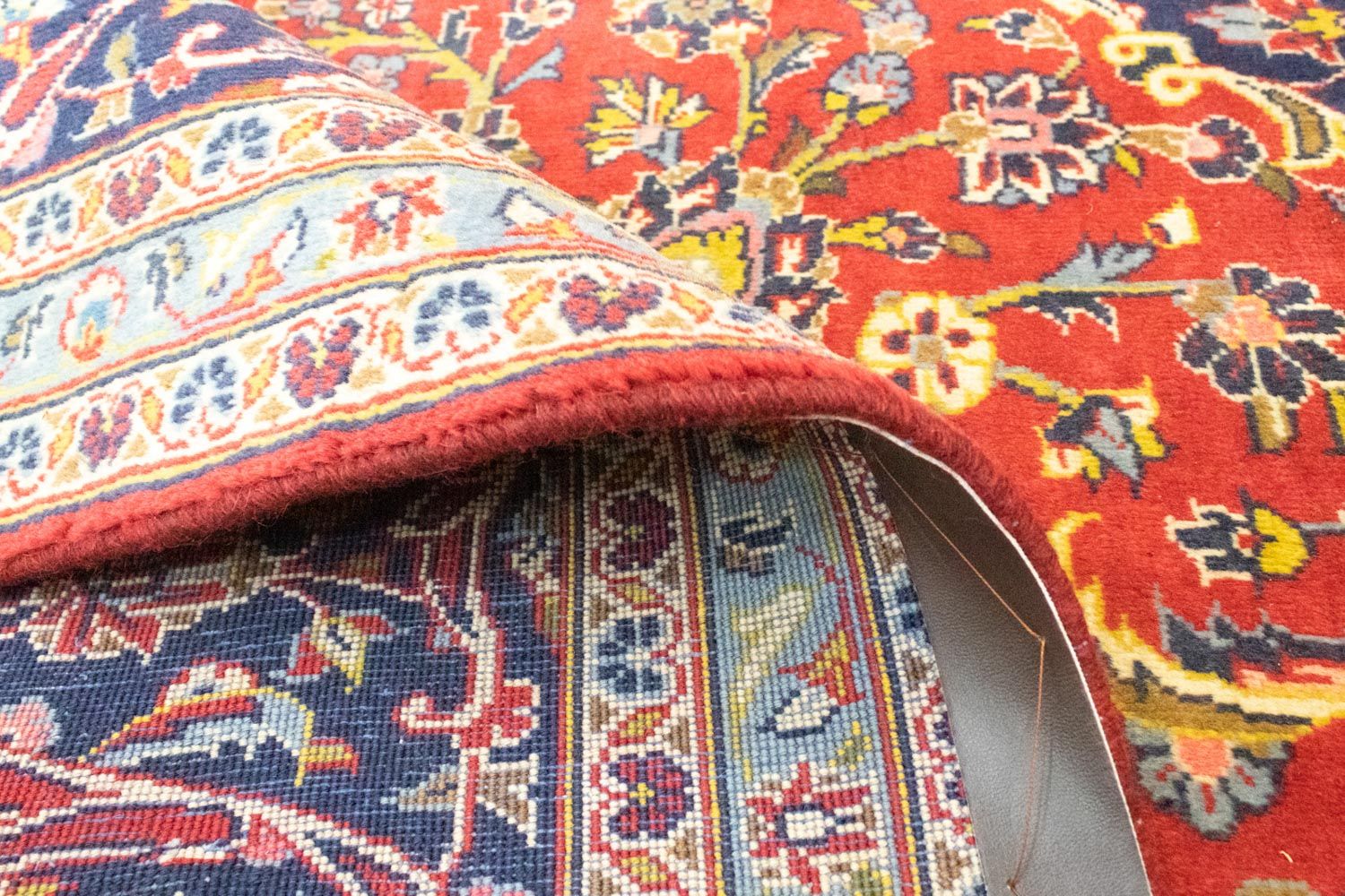 Alfombra persa - Keshan - 345 x 251 cm - rojo
