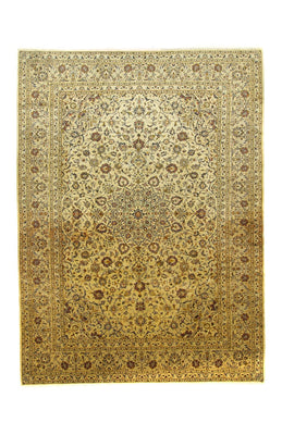 Alfombra persa - Keshan - 350 x 254 cm - beige