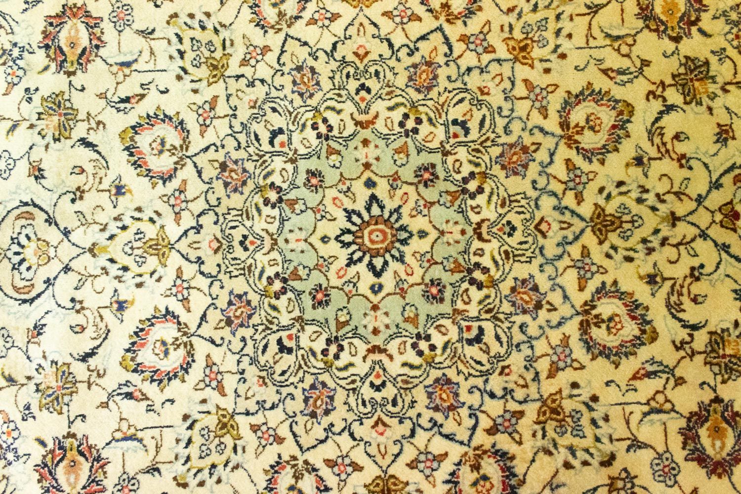 Alfombra persa - Keshan - 350 x 254 cm - beige