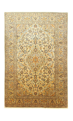 Alfombra persa - Keshan - 369 x 246 cm - beige