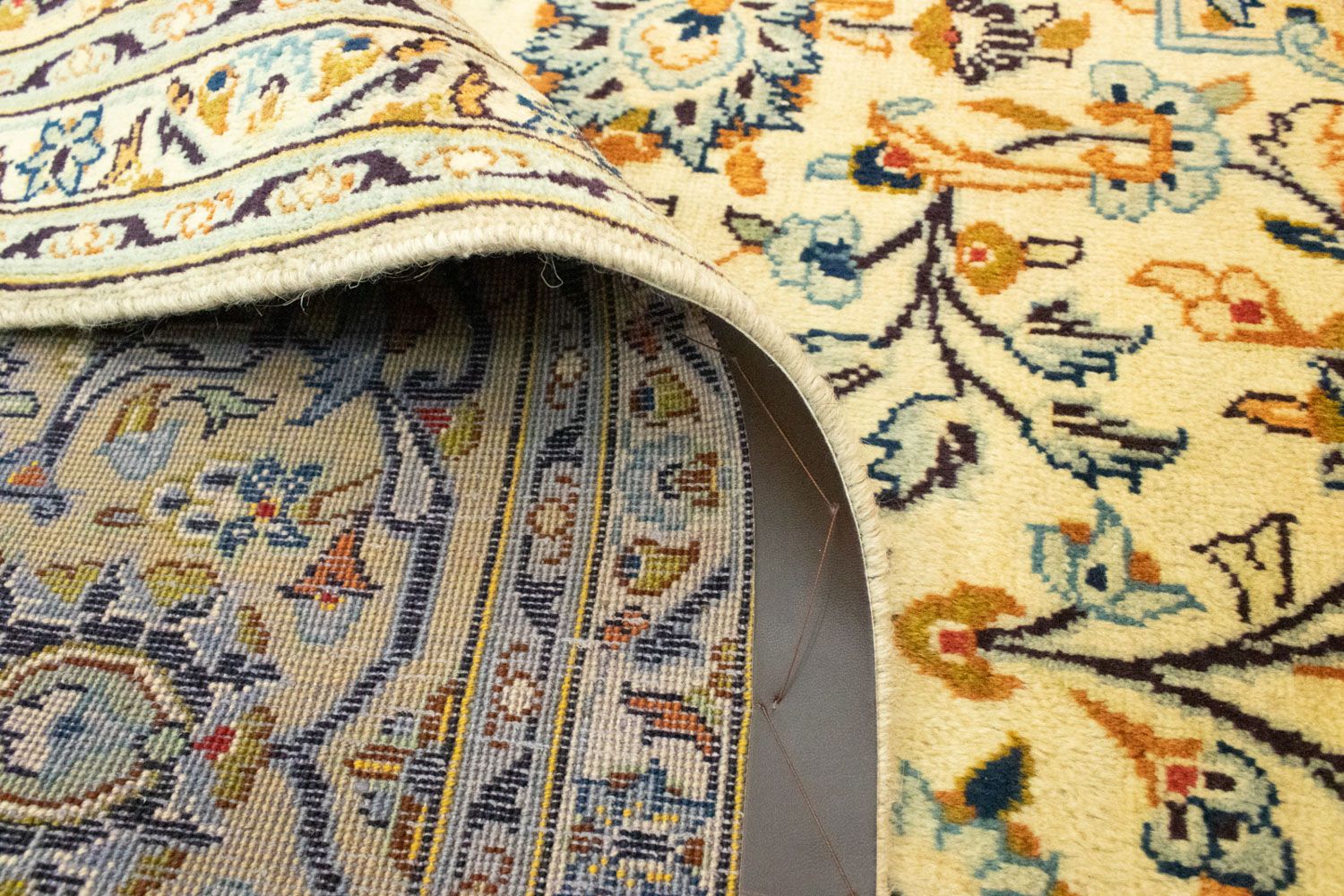 Alfombra persa - Keshan - 369 x 246 cm - beige