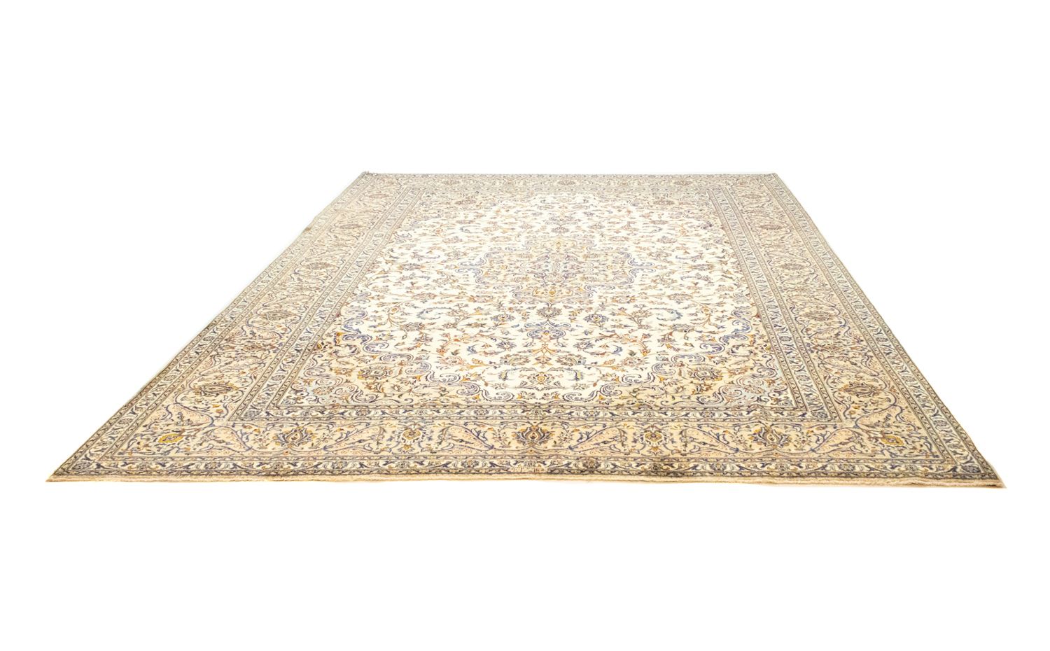 Alfombra persa - Keshan - 396 x 293 cm - beige