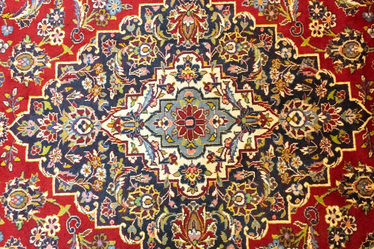Alfombra persa - Keshan - 390 x 297 cm - rojo