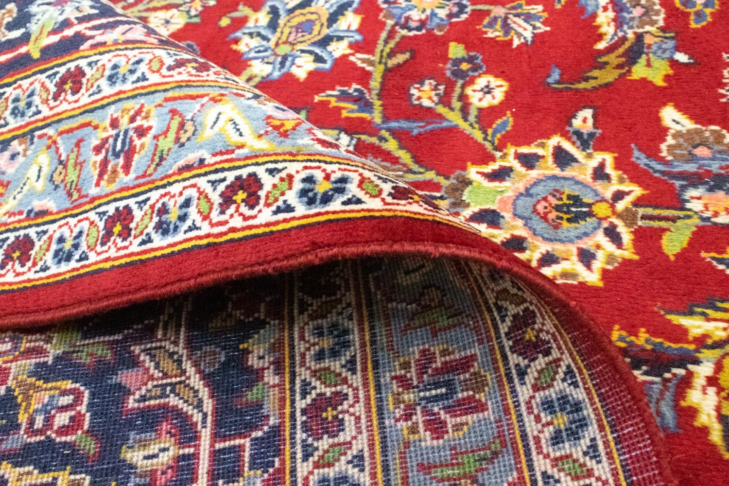 Alfombra persa - Keshan - 390 x 297 cm - rojo