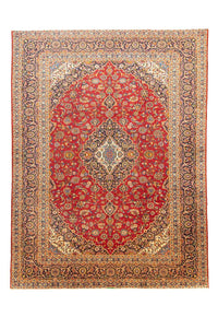 Alfombra persa - Keshan - 391 x 294 cm - rojo