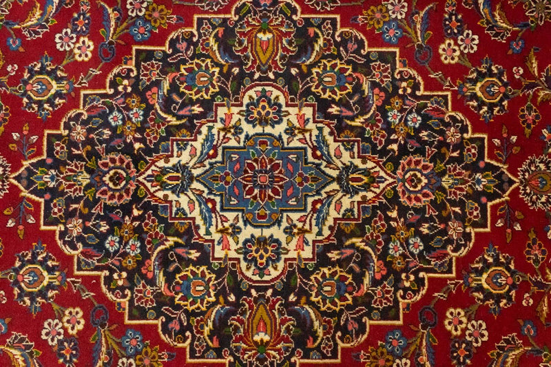Alfombra persa - Keshan - 391 x 294 cm - rojo
