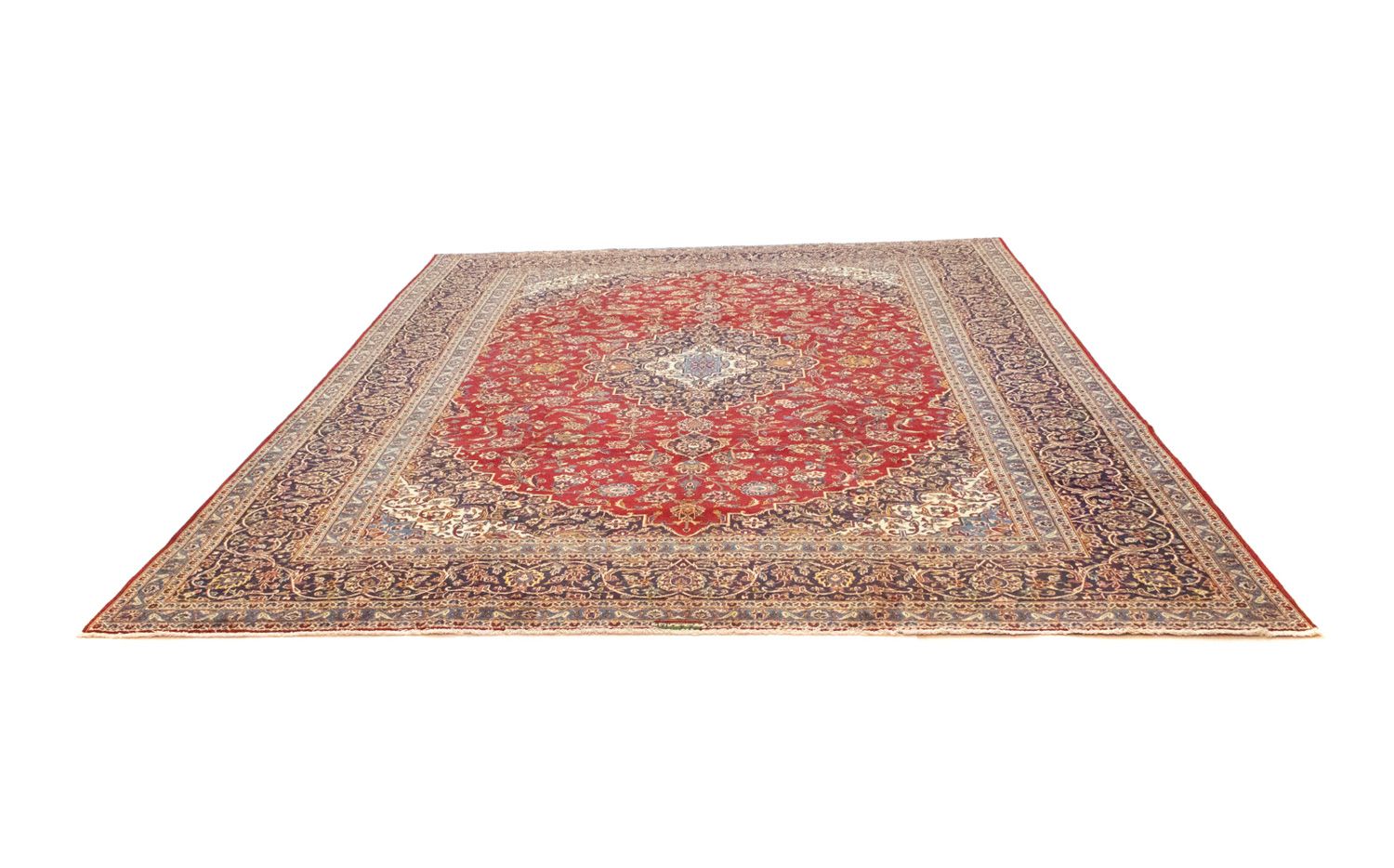 Alfombra persa - Keshan - 391 x 294 cm - rojo