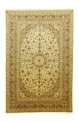 Alfombra persa - Keshan - 305 x 195 cm - beige