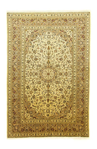 Alfombra persa - Keshan - 305 x 195 cm - beige