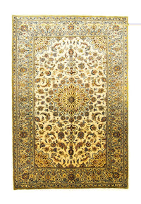 Alfombra persa - Keshan - 295 x 195 cm - beige