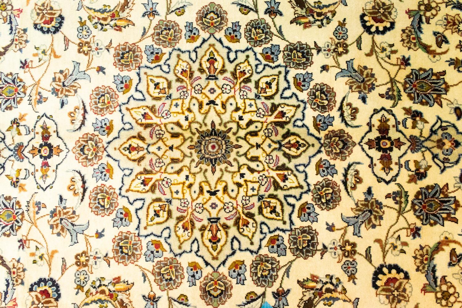 Alfombra persa - Keshan - 295 x 195 cm - beige
