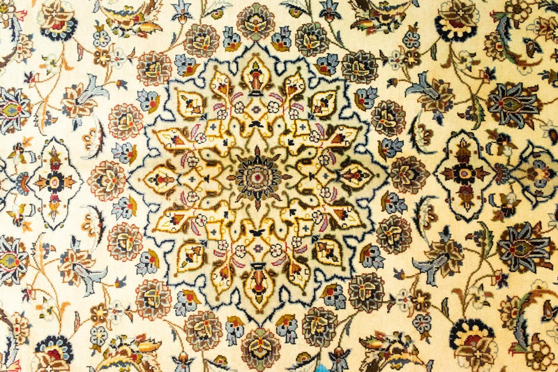 Alfombra persa - Keshan - 295 x 195 cm - beige