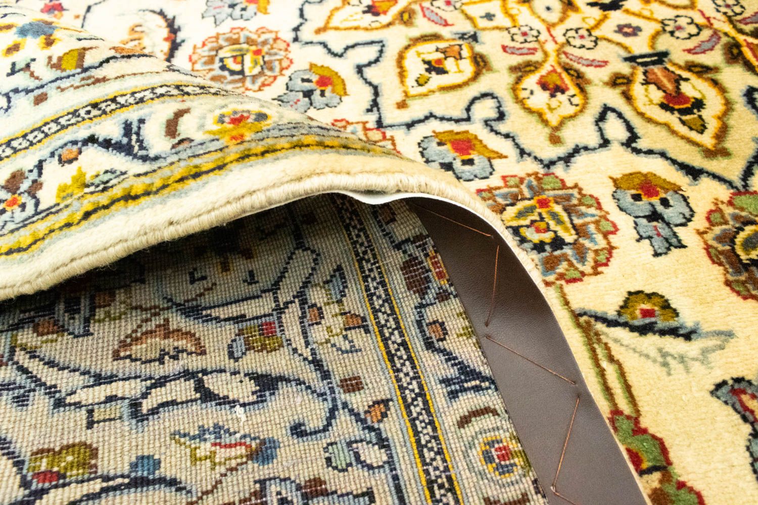 Alfombra persa - Keshan - 295 x 195 cm - beige