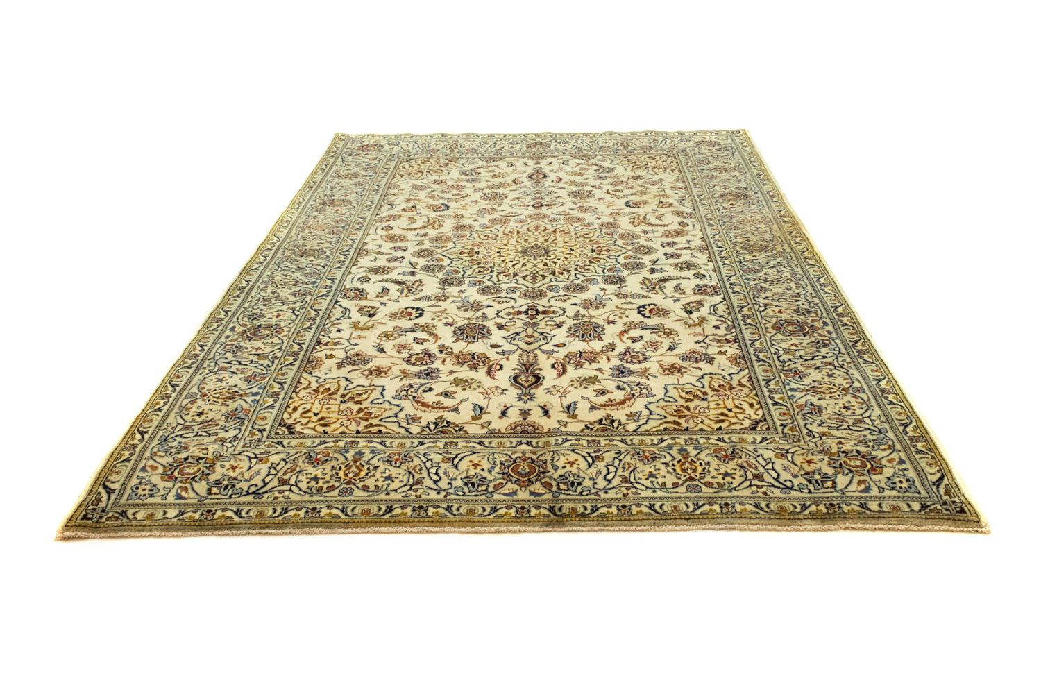 Alfombra persa - Keshan - 295 x 195 cm - beige