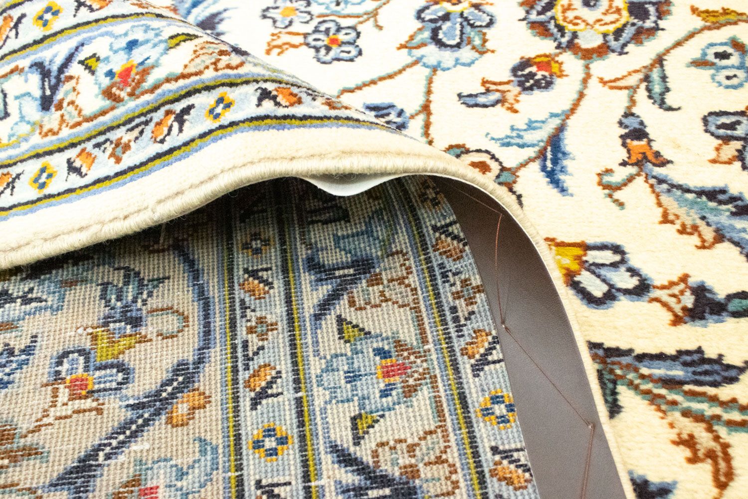 Alfombra persa - Keshan - 388 x 288 cm - beige