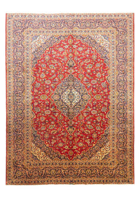 Alfombra persa - Keshan - 400 x 295 cm - rojo