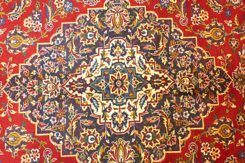 Alfombra persa - Keshan - 400 x 295 cm - rojo