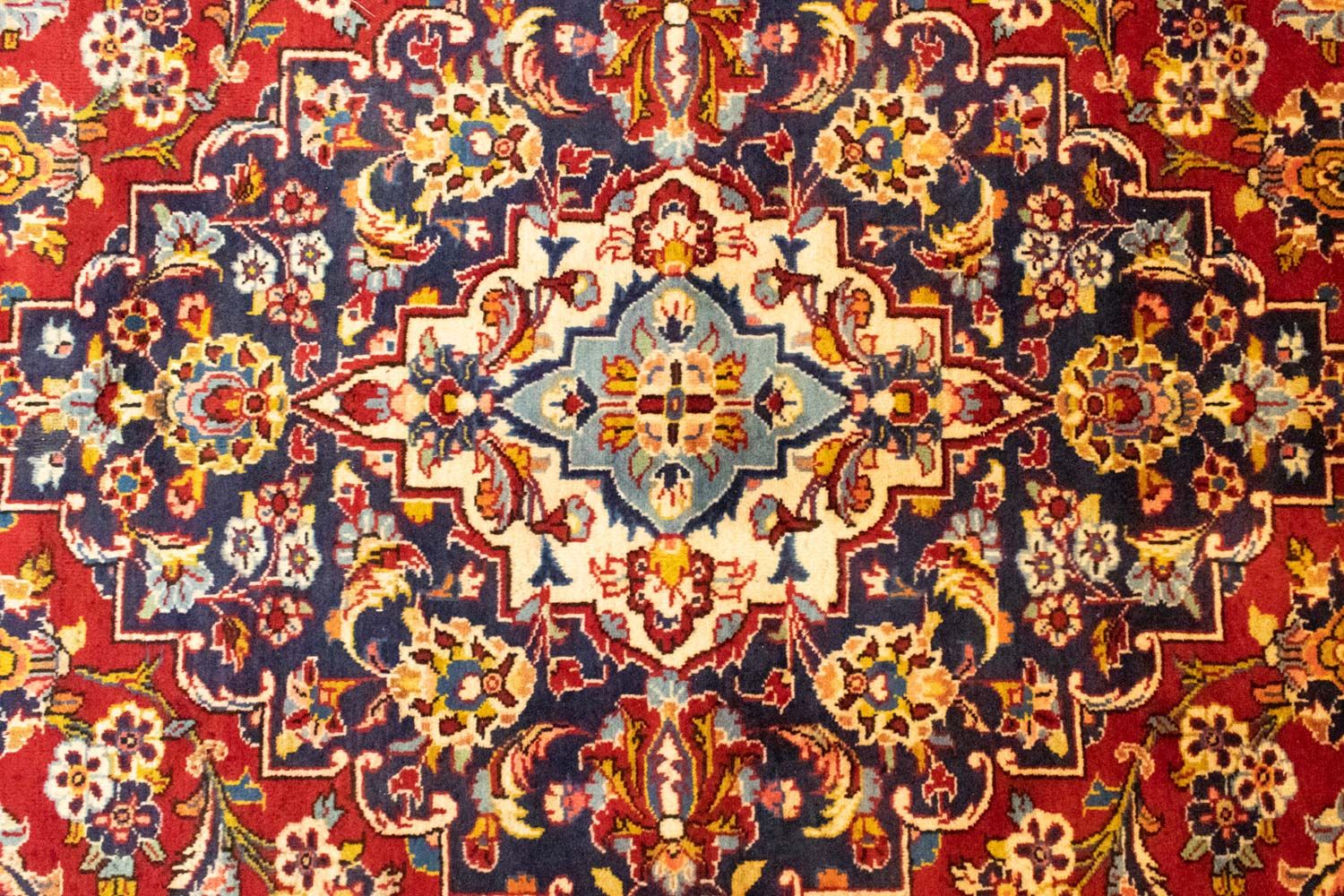 Alfombra persa - Keshan - 402 x 297 cm - rojo