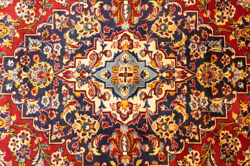 Alfombra persa - Keshan - 402 x 297 cm - rojo