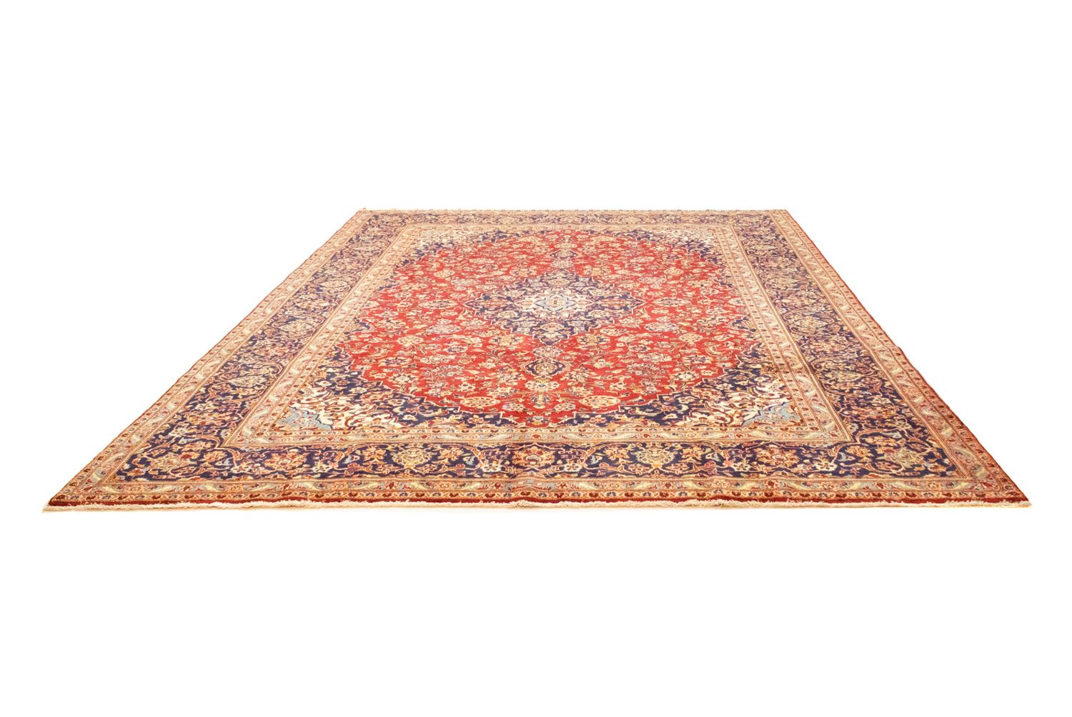 Alfombra persa - Keshan - 402 x 297 cm - rojo