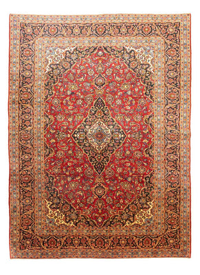 Alfombra persa - Keshan - 415 x 298 cm - rojo