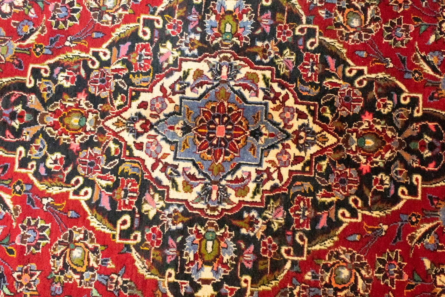 Alfombra persa - Keshan - 415 x 298 cm - rojo