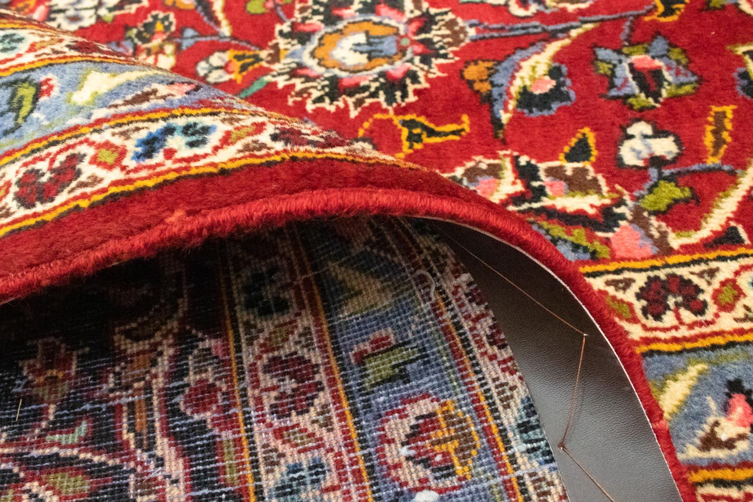 Alfombra persa - Keshan - 415 x 298 cm - rojo
