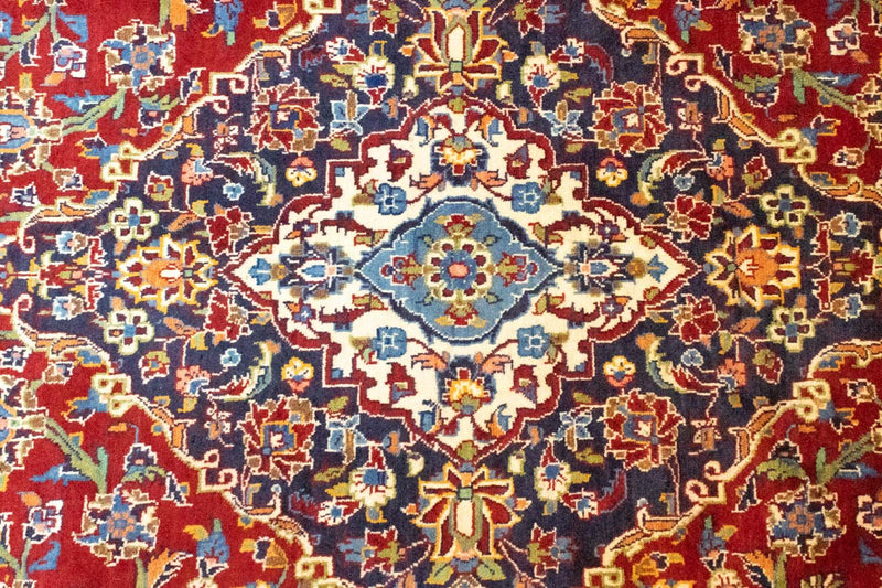 Alfombra persa - Keshan - 383 x 246 cm - rojo
