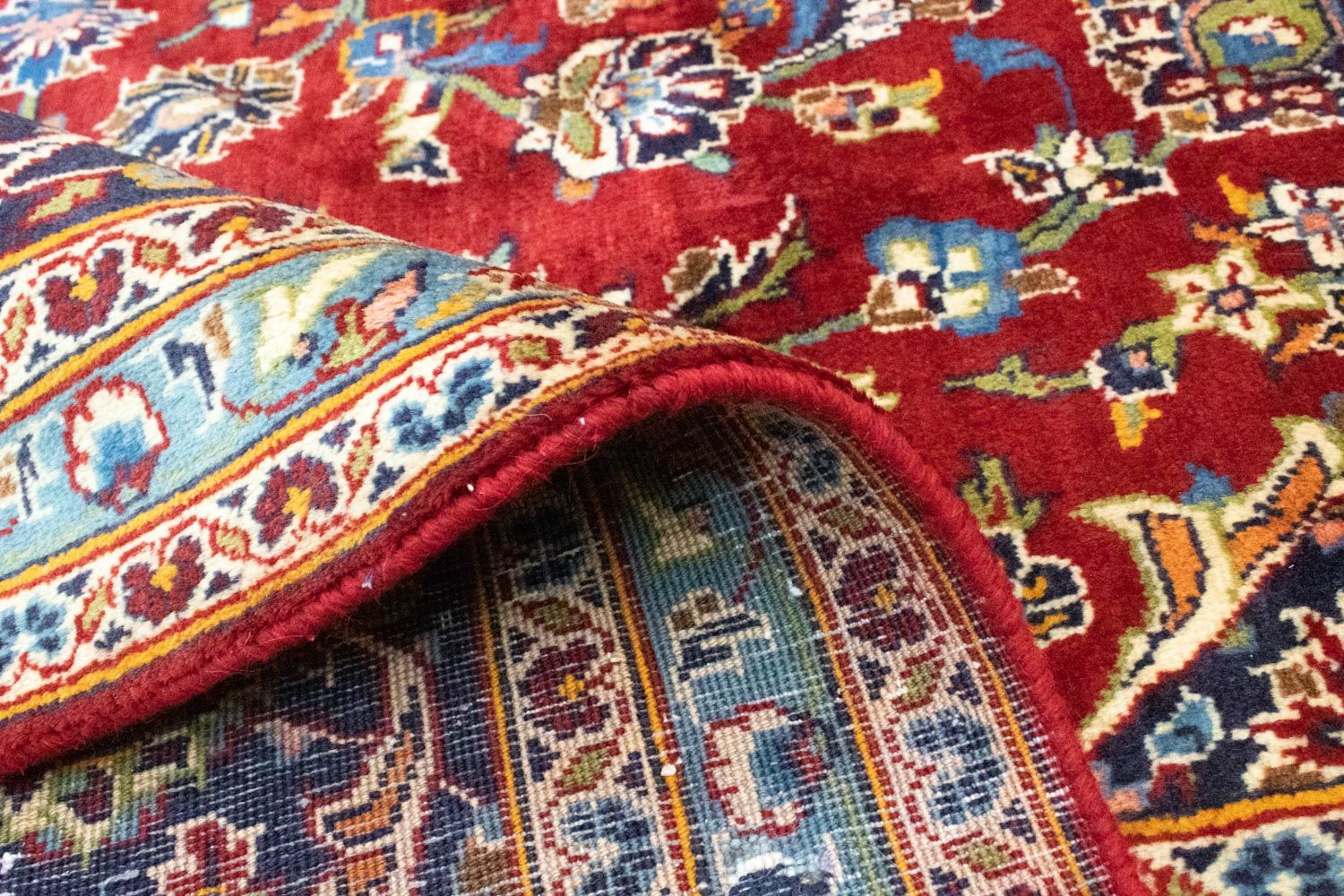 Alfombra persa - Keshan - 383 x 246 cm - rojo